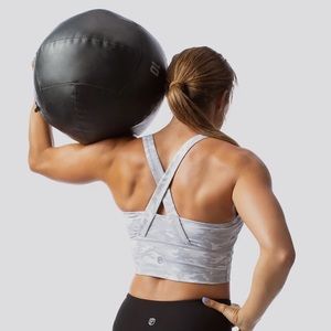 BP Avalanche Camo Long Intensity Sports Bra Bathing Suit Top XS